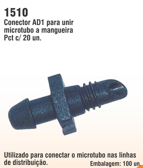 Conector AD1 para unir microtubo a mangueira