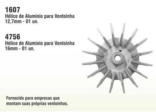 Hlice de Alumnio para Ventoinha