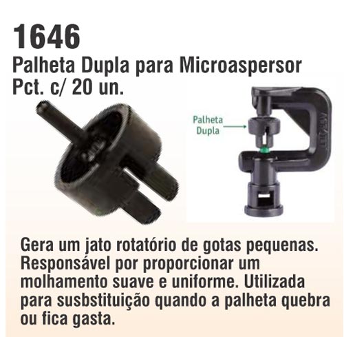 Palheta Dupla para Microaspersor