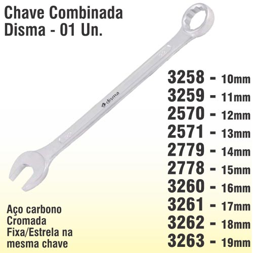 Chave Combinada Disma - 01 Un.