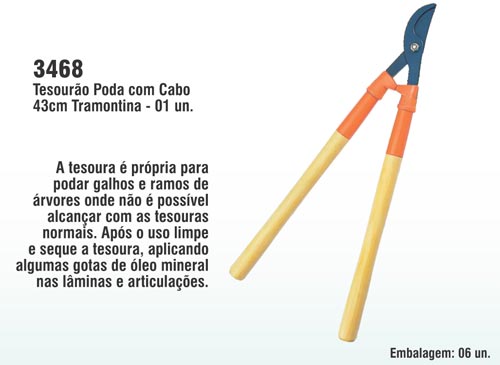 Tesouro Poda com Cabo 43cm Tramontina