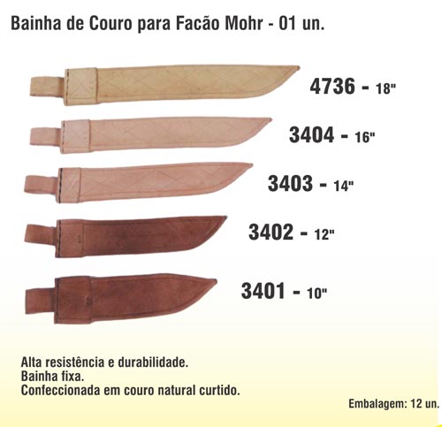 Bainha de Couro para Faco Mohr