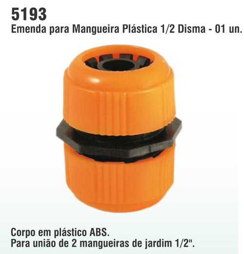 Emenda para Mangueira Plstica 1/2 Disma