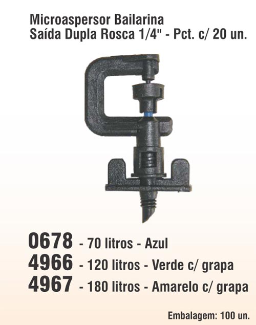 Microaspersor Bailarina Sada Dupla Rosca 1/4