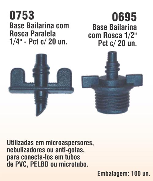 Base Bailarina com Rosca Paralela