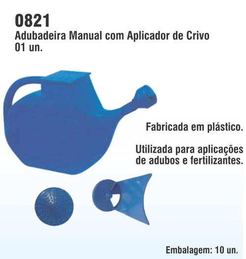 Adubadeira Manual com Aplicador de Crivo