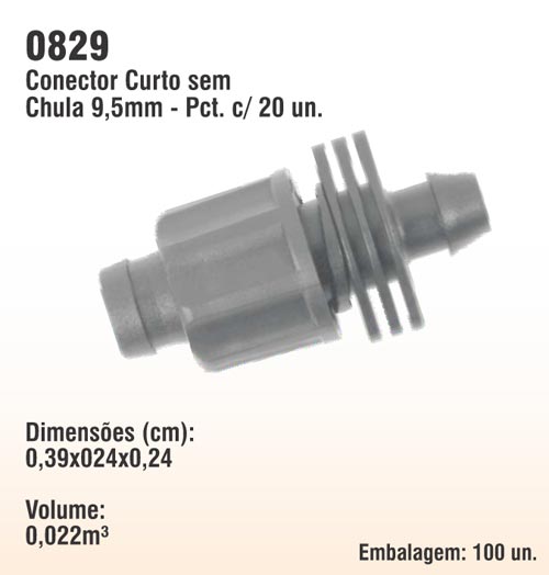 Conector Curto sem Chula 9,5mm